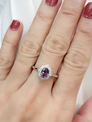 Gatsby Purple Sapphire & Diamond Ring
